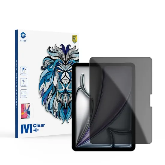 Folie pentru iPad Air 11 (2024) - Lito 2.5D Classic Glass - Privacy Folie pentru iPad Air 11 (2024) - Lito 2.5D Classic Glass - Privacy