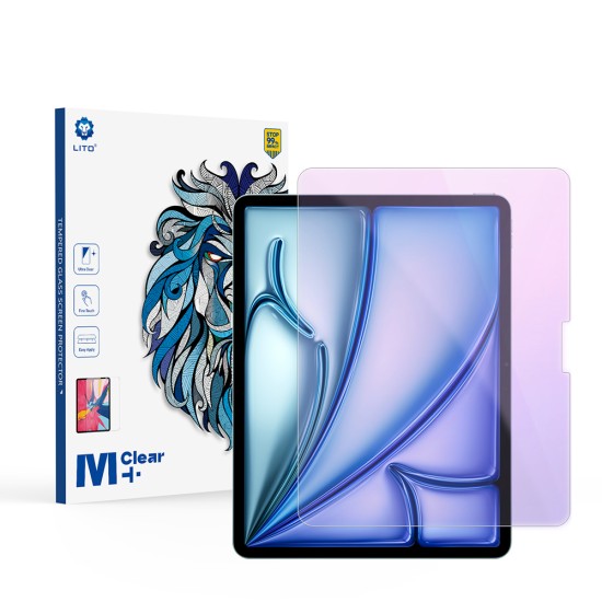 Folie pentru iPad Air 13 (2024) - Lito 2.5D Classic Glass Anti-Blue Light - Clear