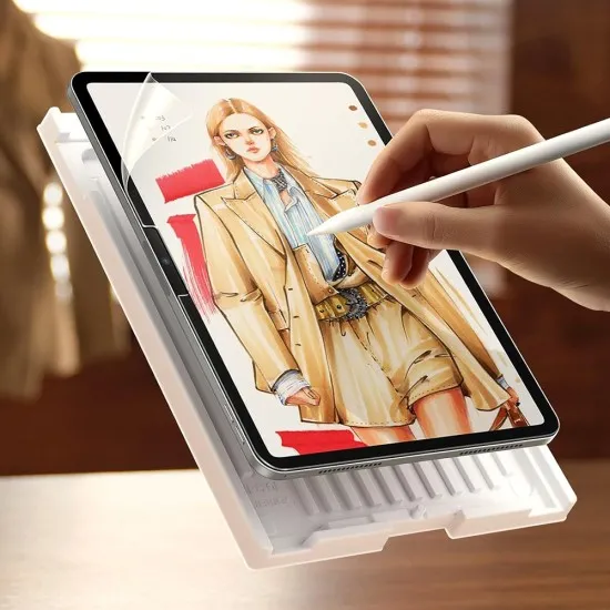 Folie pentru iPad Pro 11 (2024) (set 2) - ESR Paper-Feel - Matte Clear Folie pentru iPad Pro 11 (2024) (set 2) - ESR Paper-Feel - Matte Clear