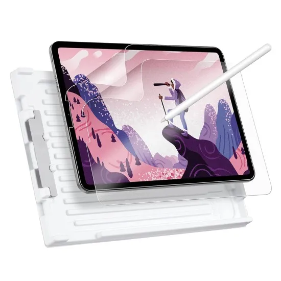 Folie pentru iPad Pro 12.9 (2018 / 2020 / 2021 / 2022) / iPad Air 13 (2024) (set 2) - ESR Paper-Feel - Matte Clear Folie pentru iPad Pro 12.9 (2018 / 2020 / 2021 / 2022) / iPad Air 13 (2024) (set 2) - ESR Paper-Feel - Matte Clear