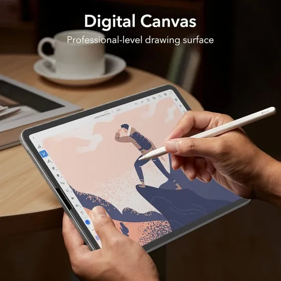 Folie pentru iPad Pro 12.9 (2018 / 2020 / 2021 / 2022) / iPad Air 13 (2024) (set 2) - ESR Paper-Feel - Matte Clear Folie pentru iPad Pro 12.9 (2018 / 2020 / 2021 / 2022) / iPad Air 13 (2024) (set 2) - ESR Paper-Feel - Matte Clear