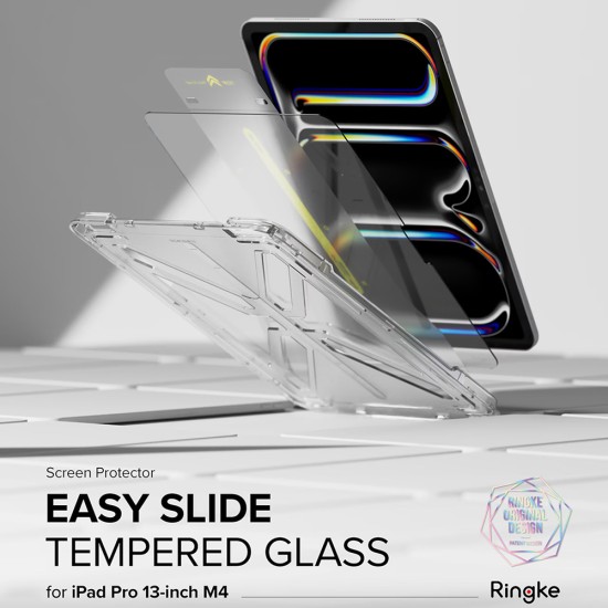 Folie pentru iPad Pro 13 (2024) - Ringke Easy Slide Tempered Glass - Clear