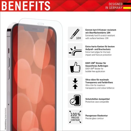 Folie pentru iPhone 12 / 12 Pro - Displex Real Glass + Case - Clear Folie pentru iPhone 12 / 12 Pro - Displex Real Glass + Case - Clear