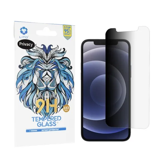 Folie pentru iPhone 12 / 12 Pro - Lito 2.5D Classic Glass - Privacy Folie pentru iPhone 12 / 12 Pro - Lito 2.5D Classic Glass - Privacy
