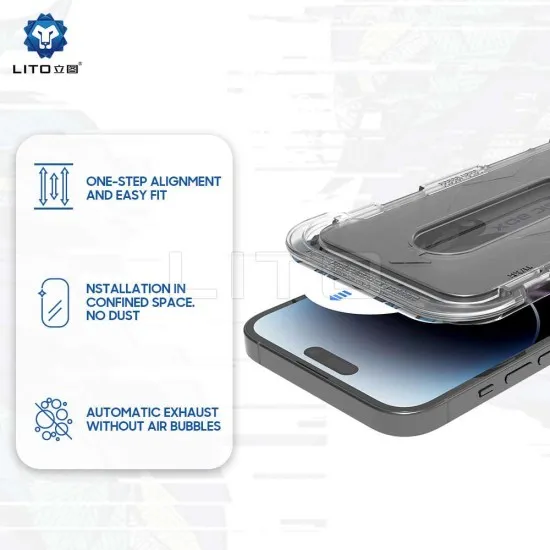 Folie pentru iPhone 12 / 12 Pro - Lito Magic Glass Box D+ Tools - Privacy