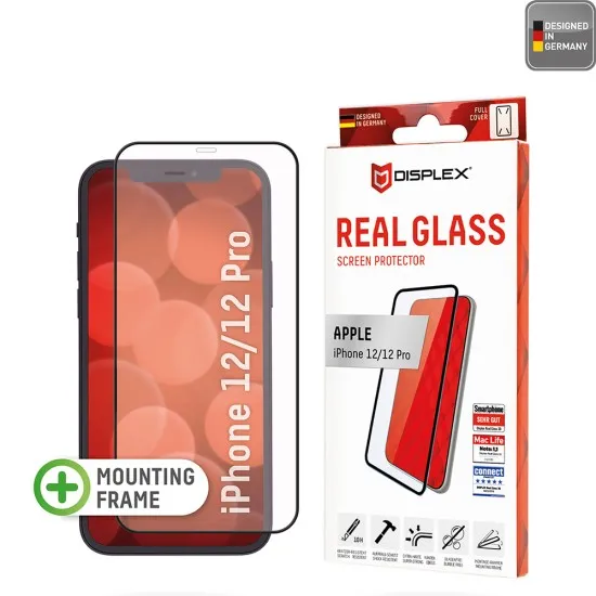 Folie pentru iPhone 12 / 12 Pro Max - Displex Real Glass Full Cover - Black Folie pentru iPhone 12 / 12 Pro Max - Displex Real Glass Full Cover - Black