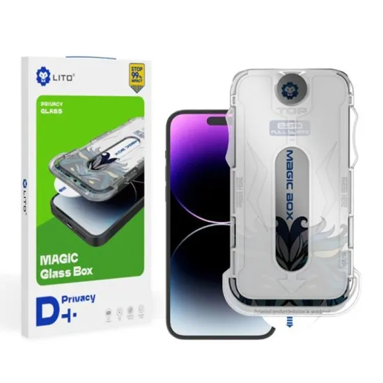 Folie pentru iPhone 12 Pro Max - Lito Magic Glass Box D+ Tools - Privacy Folie pentru iPhone 12 Pro Max - Lito Magic Glass Box D+ Tools - Privacy