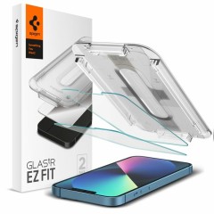 Folie pentru iPhone 13 / 13 Pro / iPhone 14 (set 2) - Spigen Glas.tR EZ FIT - Clear Folie pentru iPhone 13 / 13 Pro / iPhone 14 (set 2) - Spigen Glas.tR EZ FIT - Clear