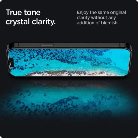 Folie pentru iPhone 13/ iPhone 13 Pro / iPhone 14 / iPhone 16e - Spigen Glas.tR Slim - Privacy Folie pentru iPhone 13/ iPhone 13 Pro / iPhone 14 / iPhone 16e - Spigen Glas.tR Slim - Privacy