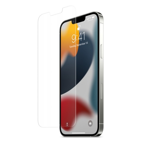 Folie pentru iPhone 13 Pro Max / 14 Plus (set 2) - Spigen Glas.tR EZ FIT Privacy - Clear