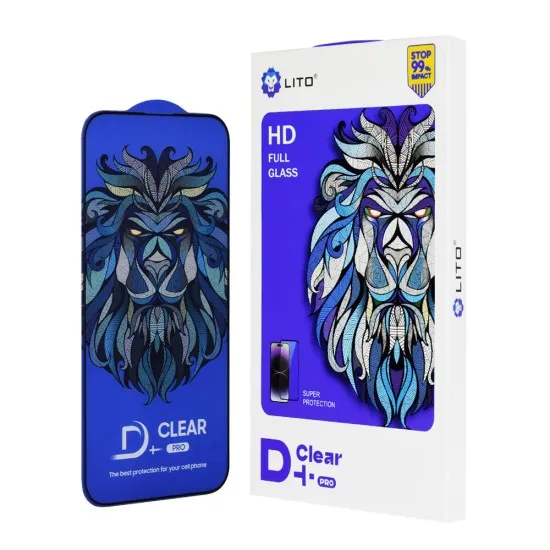 Folie pentru iPhone 14 Pro - Lito D+ Pro Clear - Black Folie pentru iPhone 14 Pro - Lito D+ Pro Clear - Black