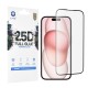 Folie pentru iPhone 15 - Lito 2.5D FullGlue Glass - Black