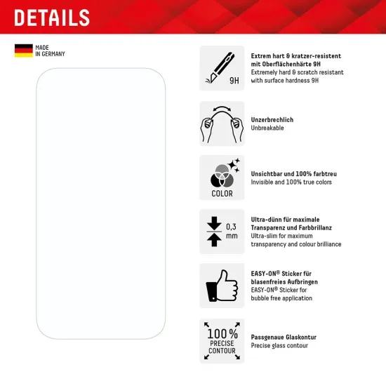 Folie pentru iPhone 15 Plus / 15 Pro Max - Displex Smart FlexiGlass - Clear Folie pentru iPhone 15 Plus / 15 Pro Max - Displex Smart FlexiGlass - Clear