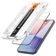 Folie pentru iPhone 15 Plus (set 2) - Spigen Glas.tR EZ FIT - Black