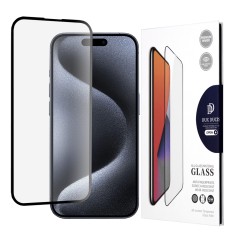 Folie pentru iPhone 15 Pro - Dux Ducis Tempered Glass - Black Folie pentru iPhone 15 Pro - Dux Ducis Tempered Glass - Black