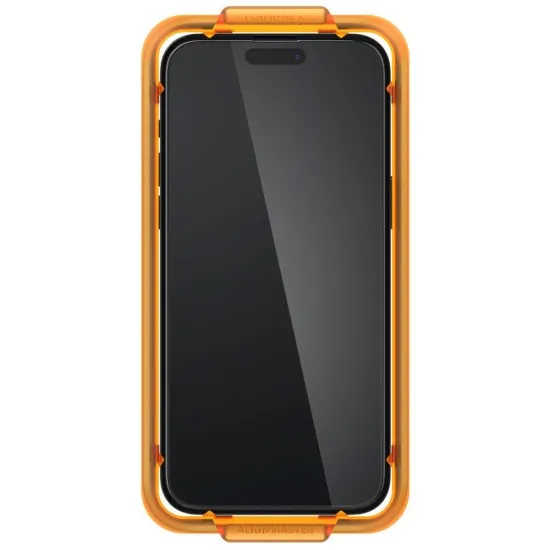 Folie pentru iPhone 15 Pro Max (set 2) - Spigen Glas.TR Align Master - Black Folie pentru iPhone 15 Pro Max (set 2) - Spigen Glas.TR Align Master - Black
