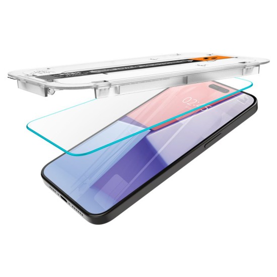 Folie pentru iPhone 15 Pro Max - Spigen Glas.tR EZ FIT - Clear