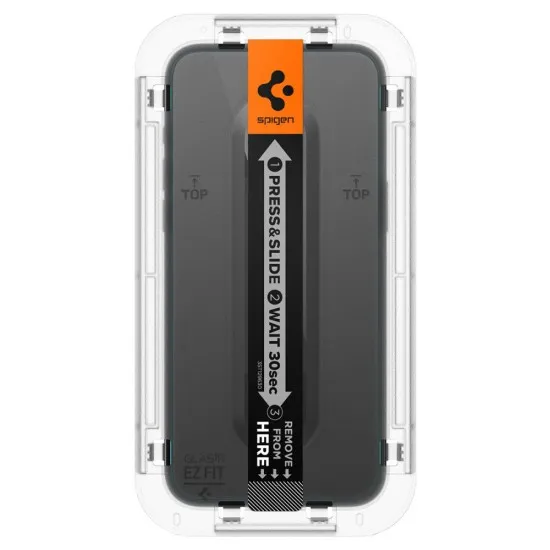 Folie pentru iPhone 15 Pro - Spigen Glas.tR EZ FIT - Clear