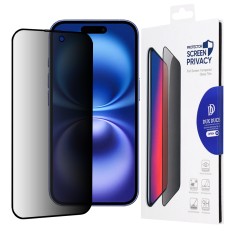 Folie pentru iPhone 16 - Dux Ducis Tempered Glass Privacy - Black Folie pentru iPhone 16 - Dux Ducis Tempered Glass Privacy - Black