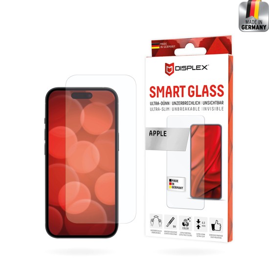 Folie pentru iPhone 16 / iPhone 15 Pro / iPhone 15 - Displex Smart FlexiGlass - Clear