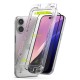 Folie pentru iPhone 16 / iPhone 15 (set 2) - Ringke Easy Slide Tempered Glass - Clear