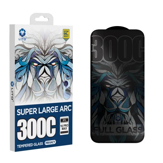 Folie pentru iPhone 16 Plus - Lito D+ Max Privacy 300C - Black Folie pentru iPhone 16 Plus - Lito D+ Max Privacy 300C - Black