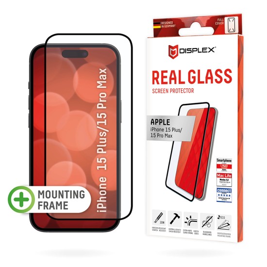 Folie pentru iPhone 16 Pro - Displex Real Glass Full Cover - Black