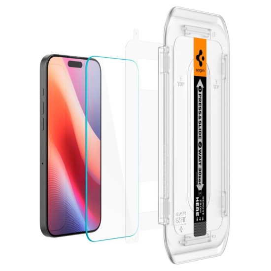 Folie pentru iPhone 16 Pro Max (set 2) - Spigen Glas.tR EZ FIT - Clear