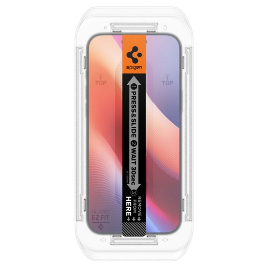 Folie pentru iPhone 16 Pro Max (set 2) - Spigen Glas.tR EZ FIT - Privacy