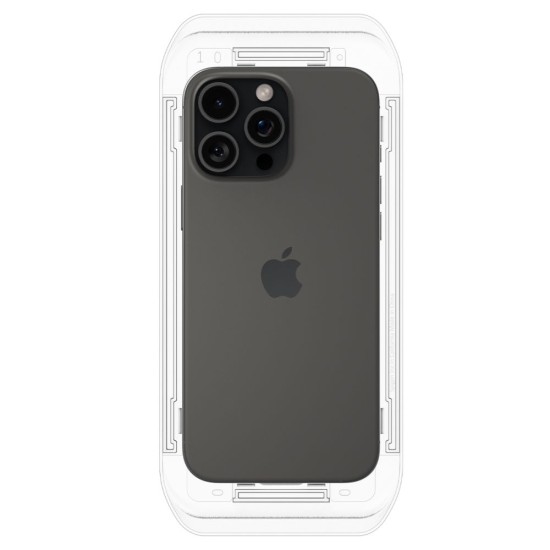 Folie pentru iPhone 16 Pro (set 2) - Spigen Glas.tR EZ FIT - Clear