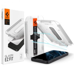 Folie pentru iPhone 16 Pro - Spigen Glas.tR EZ FIT - Clear Folie pentru iPhone 16 Pro - Spigen Glas.tR EZ FIT - Clear