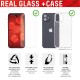 Folie pentru iPhone 6 / 6S / 7 / 8 / SE 2, SE 2020 / SE 3, SE 2022 - Displex Real Glass + Case - Clear