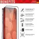 Folie pentru iPhone 6 / 6S / 7 / 8 / SE 2, SE 2020 / SE 3, SE 2022 - Displex Real Glass Full Cover - White