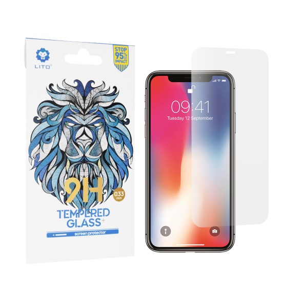 Folie pentru iPhone X / XS / 11 Pro - Lito 2.5D Classic Glass - Clear