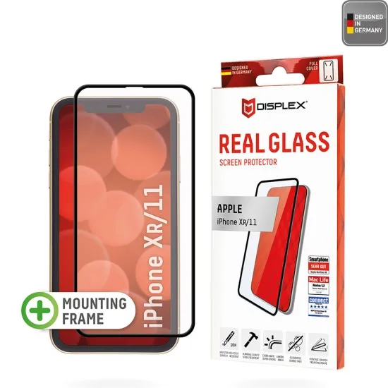 Folie pentru iPhone XR / 11 - Displex Real Glass Full Cover - Black Folie pentru iPhone XR / 11 - Displex Real Glass Full Cover - Black