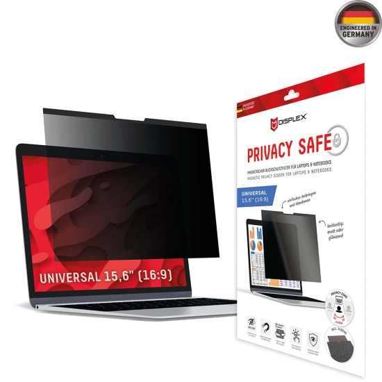 Folie pentru Laptop Universala 15.6, 16:9 - Displex Laptop Privacy Safe - Black