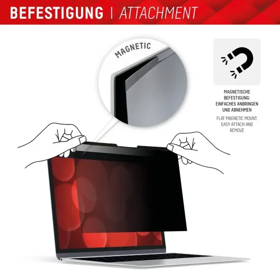 Folie pentru MacBook Air 15 (2023 / 2024) - Displex Laptop Privacy Safe - Black Folie pentru MacBook Air 15 (2023 / 2024) - Displex Laptop Privacy Safe - Black