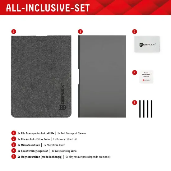 Folie pentru MacBook Air 15 (2023 / 2024) - Displex Laptop Privacy Safe - Black Folie pentru MacBook Air 15 (2023 / 2024) - Displex Laptop Privacy Safe - Black