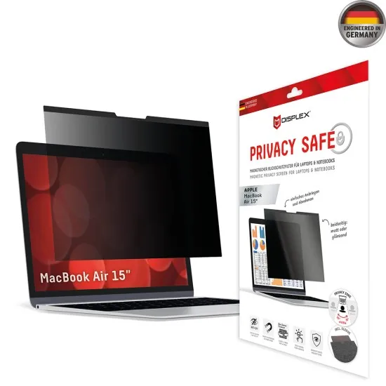 Folie pentru MacBook Air 15 (2023 / 2024) - Displex Laptop Privacy Safe - Black Folie pentru MacBook Air 15 (2023 / 2024) - Displex Laptop Privacy Safe - Black