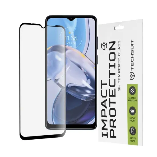 Folie pentru Motorola Moto E22 / Moto E22i / Moto E13 - Techsuit 111D Full Cover / Full Glue Glass - Black Folie pentru Motorola Moto E22 / Moto E22i / Moto E13 - Techsuit 111D Full Cover / Full Glue Glass - Black