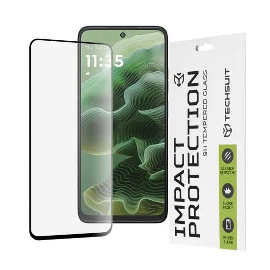Folie pentru Motorola Moto G35 - Techsuit 111D Full Cover / Full Glue Glass - Black Folie pentru Motorola Moto G35 - Techsuit 111D Full Cover / Full Glue Glass - Black
