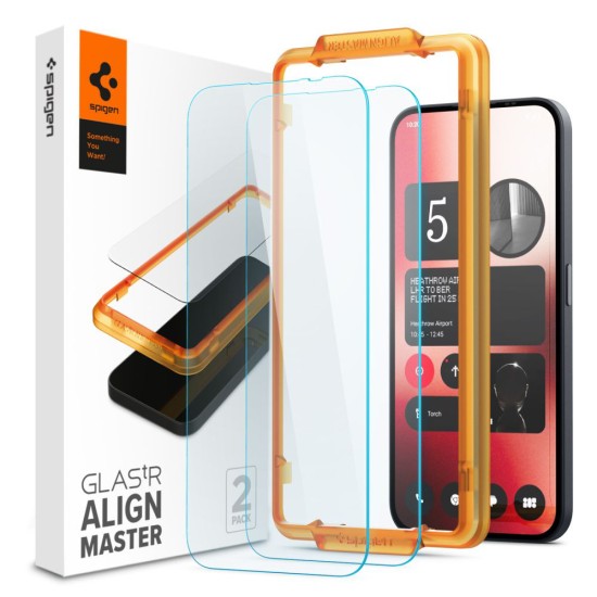 Folie pentru Nothing Phone (2a) (set 2) - Spigen Glas.TR Align Master - Clear