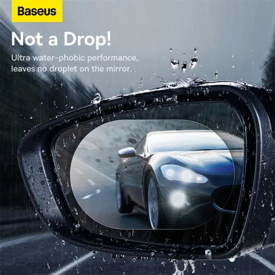 Folie pentru Oglinda Auto, 96 x 136mm (set 2) - Baseus ClearSight (C11853200201-00) - Clear Folie pentru Oglinda Auto, 96 x 136mm (set 2) - Baseus ClearSight (C11853200201-00) - Clear