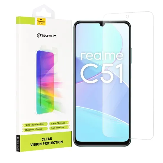 Folie pentru Realme C51 / Note 50 - Techsuit Clear Vision Glass - Transparent Folie pentru Realme C51 / Note 50 - Techsuit Clear Vision Glass - Transparent