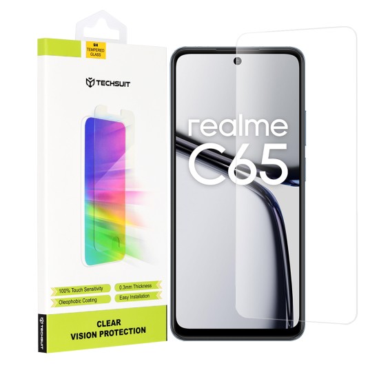 Folie pentru Realme C65 - Techsuit Clear Vision Glass - Transparent