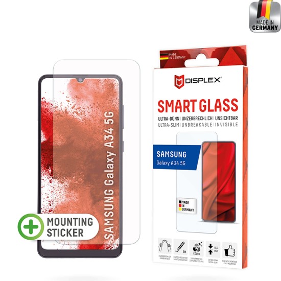 Folie pentru Samsung Galaxy A34 5G - Displex Smart FlexiGlass - Clear