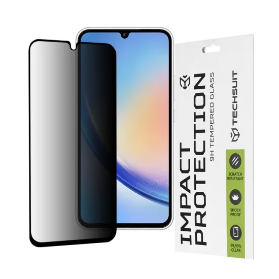 Folie pentru Samsung Galaxy A34 5G - Techsuit 111D Privacy Full Glue - Black Folie pentru Samsung Galaxy A34 5G - Techsuit 111D Privacy Full Glue - Black