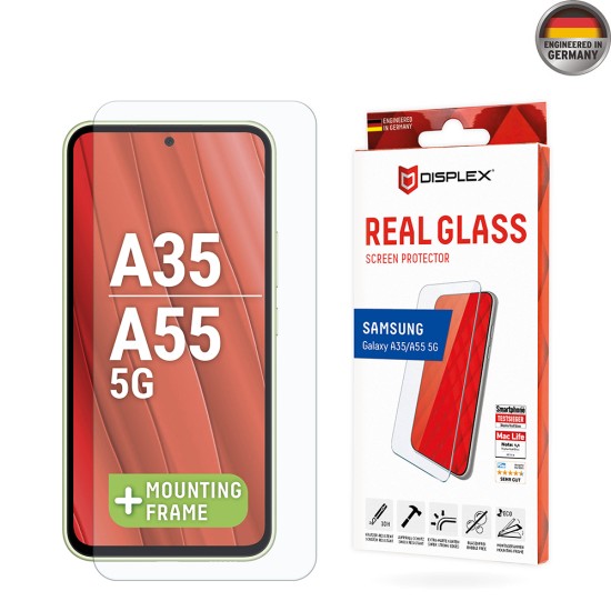 Folie pentru Samsung Galaxy A35 5G / A55 5G / M35 - Displex Real Glass 2D - Clear