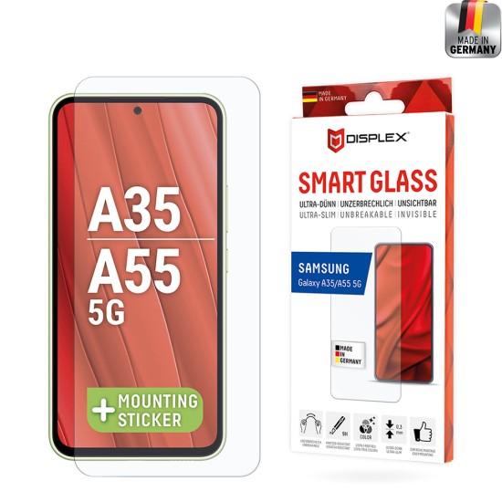 Folie pentru Samsung Galaxy A35 5G / A55 5G /M35 - Displex Smart FlexiGlass - Clear