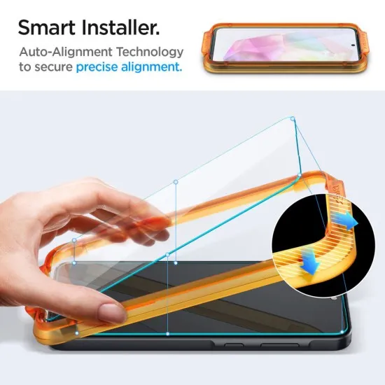 Folie pentru Samsung Galaxy A35 5G / M35 (set 2) - Spigen Glas.TR Align Master - Clear Folie pentru Samsung Galaxy A35 5G / M35 (set 2) - Spigen Glas.TR Align Master - Clear